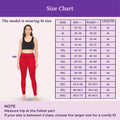Size Chart For Churidar Leggings Red