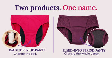 Two Different types of period panties explained