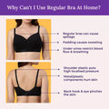Issues with Reegular Bra-Why cant i use regular bra at home ?