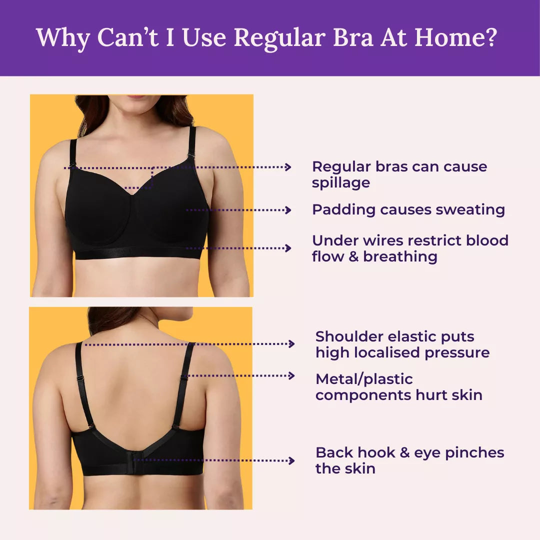 Issues with Reegular Bra-Why cant i use regular bra at home ?