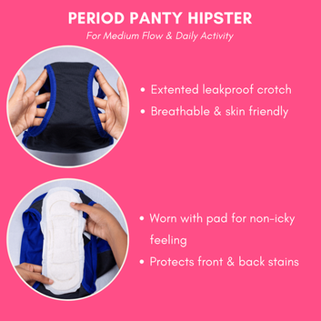 Pack Of 3 Period Hipsters
