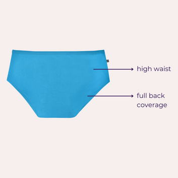 Teen Cotton Panties | High Waist | Full Hip Coverage | No Exposed Elastic At Waist & Thigh Round | Prevents Friction | Pack Of 6